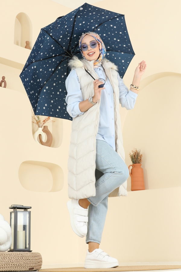 Modaselvim NET 20%+20% DISCOUNT IN THE CARD Vest 3030AL357 Stone