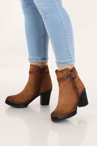 P.O.S. - Women Boots 7043POS830 Tan Suede