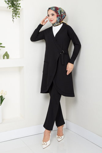 MRV Z.N.K. - Yandan Bağlamalı İkili Takım 5684ZNK903-M Siyah