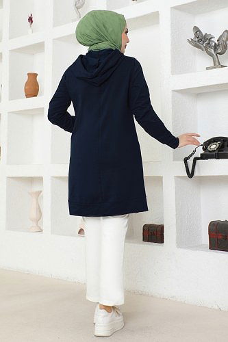 moda selvim Yandan Yırtmaçlı Spor Takım 2435SL432 Laci&Ekru - Thumbnail