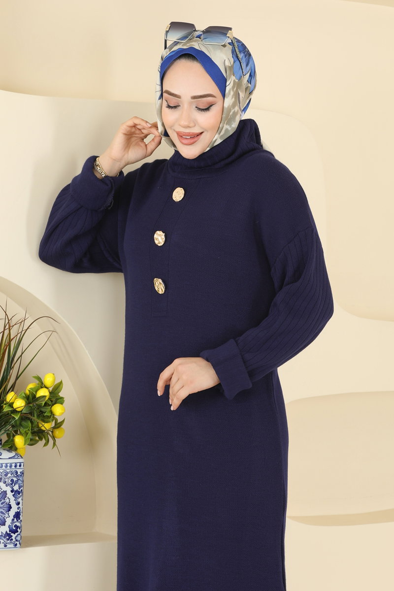 Yandan Yırtmaçlı Triko Tunik 2760AYD574 Laci