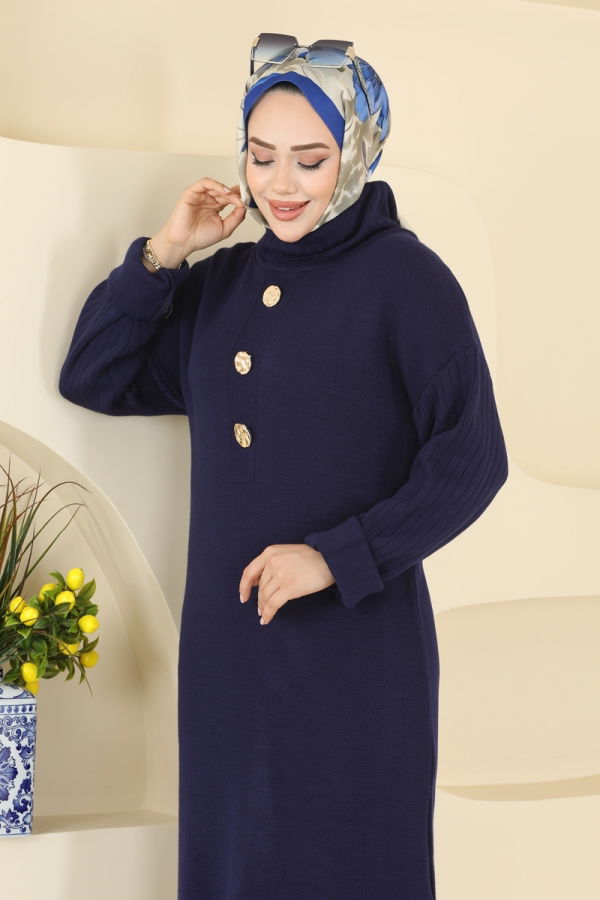 Modaselvim Tunik Yandan Yırtmaçlı Triko Tunik 2760AYD574 Laci