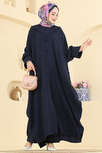 moda selvim Yarasa Kol 3 lü Takım 2925SLK540 Laci - Thumbnail