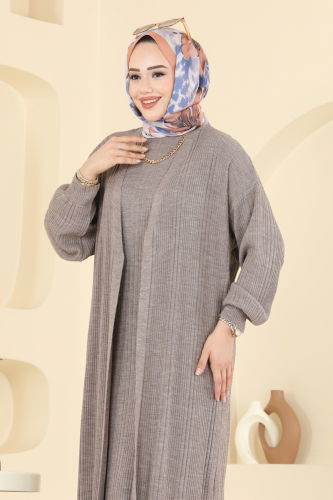 H.B.S. - Yarım Boğazlı İkili Takım 7080HBS856 Koyu Vizyon