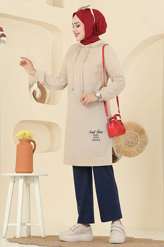 moda selvim Yazı Baskılı Spor Takım 2007FON792 Taş&Laci - Thumbnail