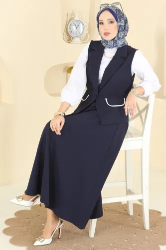 S.L. - Yelekli Şık Dabıl Takım 2646SL432 Laci