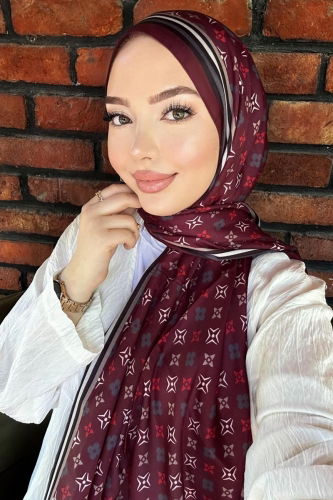 A.R.T. - Yonca Desen Soft Şal Serisi 702ART1138 Bordo