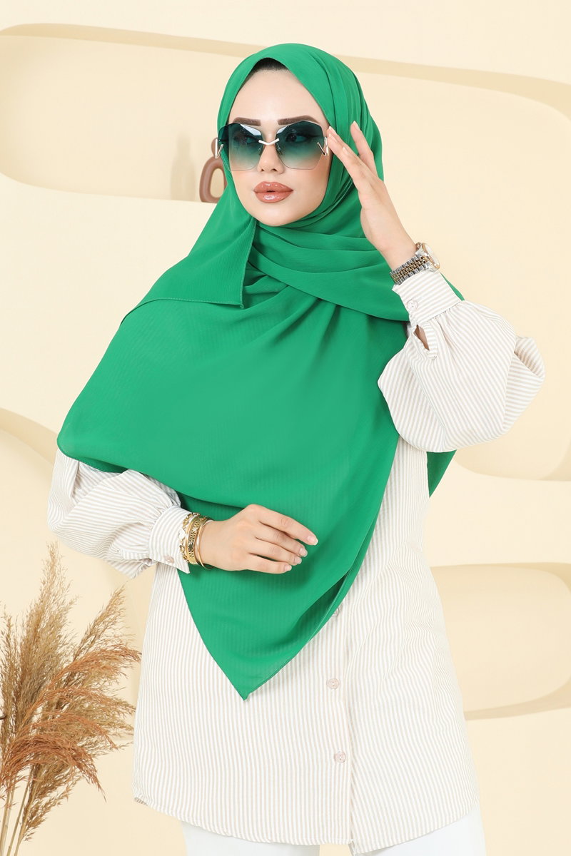 Yoryo Kumaş Şal Serisi 505MDLK1153 Benetton Yeşili